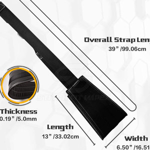 Correas ajustables para barra de dominadas con acolchado suave y soporte fuerte para entrenamiento en gimnasio, equipo de entrenamiento para hombres y mujeres - Product Image 3