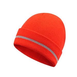 Gorro de Punto Jacquard Rosa 100% Acrílico para Mujer, Estilo Casual para Invierno, Uso Diario y Playa - Product Image 1