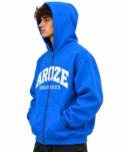 Nueva Llegada Sudadera con Capucha y Cremallera Unisex 100% Algodón Felpa, Estilo Oversize Streetwear, Fabricante de Ropa OEM de Marca Privada - Product Image 3