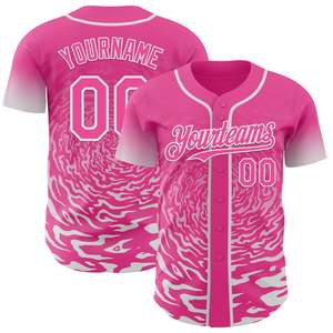 Latest Design Baseball Jersey Button Up 260 GSM Polyester Custom Logo Sublimation Heat Transfer Print Shirt - Product Image 1