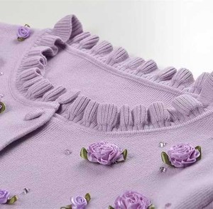 Cárdigan de punto transpirable con cuello en V y perlas delicadas para hombre, suéter con botones y textura de diamante para eventos exclusivos - Product Image 2