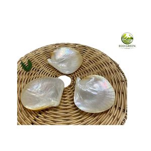 Plateau à bijoux classique en nacre naturelle écologique, plateau de luxe en coquillage jaune naturel, porte-savon artisanal en coquillage - Product Image 1