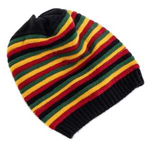 Gorro Unisex de Invierno para Adultos, Casual, Jacquard, Poliéster, Transpirable, Impermeable, Ajustable, 56-58CM, Colores Rasta - Product Image 3