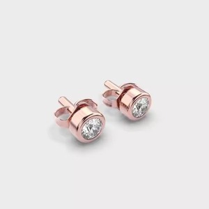 High Demand Rhodium Plated Wholesale Fancy Small Diamond <b>Earrings</b> for Women's Party Indian Supplier IGI Certified - Product Image 2