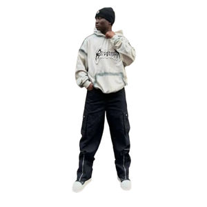 Proveedor de Ropa Urbana de Moda al por Mayor con Descuento OEM, Sudadera Cómoda de Algodón con Hombros Caídos, Bordada y Estampada Personalizada - Product Image 3