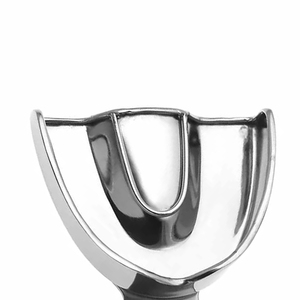 Ensemble de plateaux perforés manuels en acier inoxydable de haute qualité pour empreintes dentaires supérieures et inférieures précises, certifié CE, équipement dentaire - Product Image 5