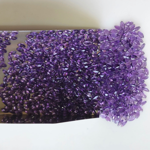 Ametyste naturelle africaine 4x2MM taille marquise, qualité supérieure, violet foncé, pierre précieuse en vrac pour la fabrication de bijoux - Product Image 5