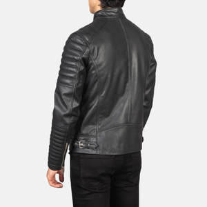 Chaqueta de Cuero para Hombre, Suave y Cómoda, con Logotipo Frontal, Impermeable y Ecológica, Diseño Elegante y Duradero para Uso Diario - Product Image 4