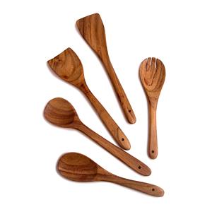 Utensilios de cocina prácticos, espátulas de madera con mango largo, herramienta de cocina al mejor precio, espátula para cocinar - Product Image 1