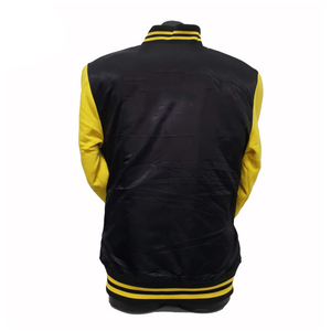 Satin Varsity <b>Jacket</b> 100% Polyester Custom Team Name Club Name <b>Jackets</b> <b>for</b> <b>Men</b> Custom logo Satin Baseball Varsity <b>Jacket</b> - Product Image 6