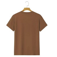 T-shirt uni personnalisé en coton 100% pour homme, imprimé sérigraphié, à manches courtes, respirant, idéal pour le fitness et la course, toutes saisons