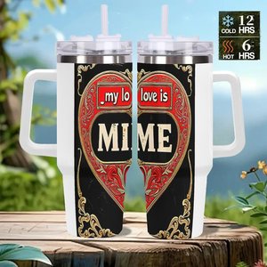 40Oz <b>Large</b> Stainless Steel Tumbler With Straw For Office Use - Product Image 2