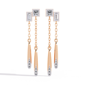 Pendientes SOLITAIREKART con Diamantes Naturales de 0.66ct, Color Celestial Drizzle, Claridad VS-SI - Product Image 2