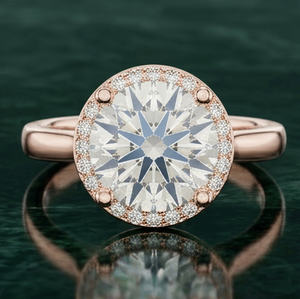 Bague solitaire en or rose 18 carats plaqué rhodium avec diamant de laboratoire taille brillant, bijou de luxe pour femme certifié IGI, idéal pour mariage et soirée - Product Image 3