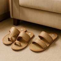 Pantuflas Sheetal Pati Hechas a Mano, Ecológicas, Biodegradables, Ligeras y Lavables |   Material Natural Unisex Para Todas las Estaciones Hotel Resort