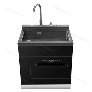 12set appartamento di piccole <span class=keywords><strong>dimensioni</strong></span> 600mm lavello integrato ad ultrasuoni incorporato lavastoviglie in acciaio inox 304 lavelli da cucina - Product Image 5