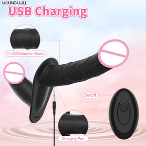 Hochwertiger Silikon-Strap-on-<span class=keywords><strong>Dildo</strong></span> für Doppelpenetration mit flexiblem Schaft und komfortabler Basis für längeres Tragen Sexspielzeug - Product Image 6