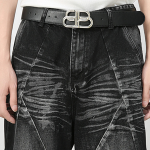 Custom <b>Men</b>’s Wide Leg Baggy Jeans Premium Washed Denim Fabric Loose Fit Streetwear Casual Pants Fashion <b>Trousers</b> - Product Image 4
