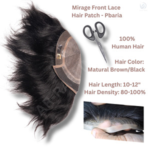 PBaria Iluzen-2 Mirage Prothèse Capillaire Frontale en Dentelle 100% Cheveux Humains Indiens Remy Lisses pour Hommes Densité 100%/120% Vente en Gros - Product Image 6