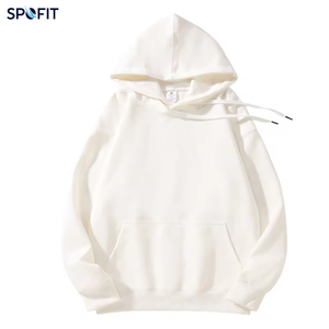Sudadera con Capucha Unisex Extra Grande, Color Rosa Sólido, Sudadera Personalizada Informal de Otoño, 100% Algodón Transpirable con Logotipo Impreso - Product Image 5