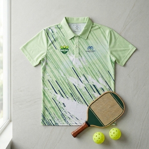 Polo de pickleball personnalisé OEM ODM Vente en gros Fabricant de vêtements de sport à séchage rapide Commande en gros Polo de pickleball personnalisé pour équipe - Product Image 2