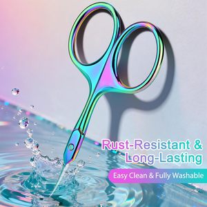 Tijeras para Cutículas de Acero Inoxidable Multiusos de Primera Calidad con Hojas Curvas - Manicura, Arte de Uñas, Cuidado de Cejas y Pestañas para Adolescentes - Product Image 4