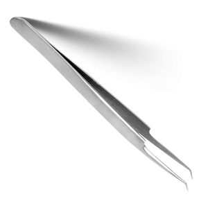 Pinzas Profesionales para Pestañas, Antiestáticas, No Magnéticas, Duraderas, de Acero Inoxidable, con Punta Serrada y Lisa, Agarre Perfecto - Product Image 3