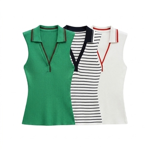 Women's Sleeveless for Shirt Knitted Compressed Premium Fabric Quick Dry Breathable Comfort <b>Athletic</b> Fit Summer Style Custom - Product Image 6