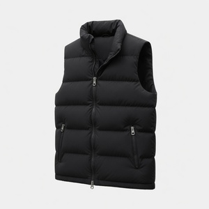 2026 Trendy Classic for Winter Waterproof Puffer Vest 3D Embroidery Custom Logo Men Women Casual Outer Wear Brand - Product Image 3
