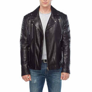 <b>Top</b> Brand Men's Genuine Leather Jacket <b>with</b> <b>Fur</b> Trim Front Design Breathable Winter Streetwear Style Stand Collar Solid Color - Product Image 3