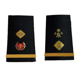 Customizable 3D Design Silk Epaulettes Exquisite Embroidered <b>Badges</b> Decorations Canvas Fabric Square Woven Star Safety Pin - Product Image 4