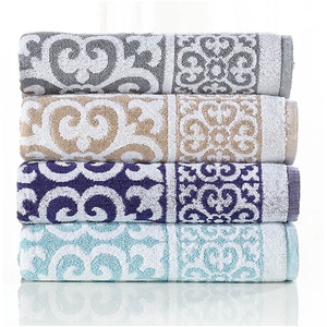 Serviette de bain jacquard personnalisée, tissée, épaisse, douce, absorbante, en coton, pour hôtel, fabricant de serviettes de douche - Product Image 2