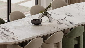 Juego de Comedor de Madera de Teca Sólida de Lujo, Mesa de Banquete Extralarga, 12 Sillas Talladas con Hojas de Oro, Muebles de Comedor Estilo Palacio - Product Image 5