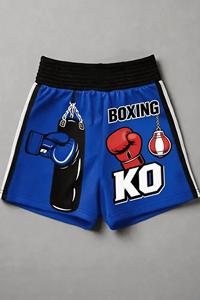 Shorts de boxe élégants en tissu polyester, personnalisation par sublimation, broderie de logo, respirants, taille sur mesure - Product Image 5