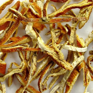 Rodajas premium de cáscara de naranja seca, material: cáscara de cítricos natural; uso: mezcla para té y saborizante para repostería, artesanía vietnamita. - Product Image 1