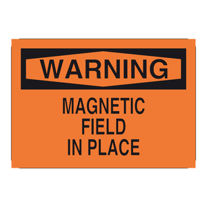 Señal de Advertencia de Campo Magnético Brady para Áreas de Seguridad en Laboratorios y Resonancia Magnética - Product Image 2