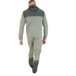 Nueva llegada de los hombres Full Zip-Up chaqueta con capucha chándal deporte al aire libre gimnasio Fitness conjuntos para la temporada de otoño ropa deportiva - Product Image 6