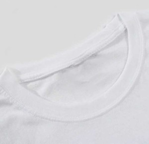 T-shirt en coton à manches courtes, col rond, personnalisable avec logo brodé ou imprimé, design DIY, peint à la main, transfert thermique. - Product Image 4