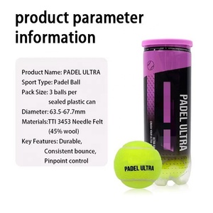 Pelotas de Pádel Presurizadas Duraderas con Descuento de Fábrica, Aprobadas por la IPF, de Bajo Precio, de Lana, para Entrenamiento, Ecológicas, Saludables, de Goma, para Deportes - Product Image 4
