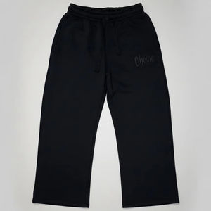 Pantalones holgados de tela gruesa estilo urbano 2026 de moda con bordado y aplicación de máscara de esquí, tira lateral, para invierno, 380GSM - Product Image 4