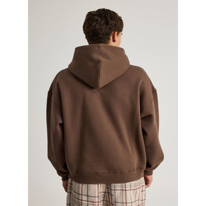 Men's Custom Embroidered Hoodie Winter Collection 100% Cotton Drop-Shoulder Pullover Oversized Heavyweight Hoodie Unisex OEM - Product Image 4