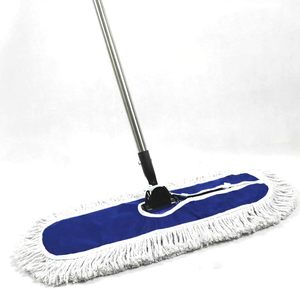 Heavy Duty Commercial Cotton Thread Dust | Industrial Flat Floor | Kentucky Long Aluminum Handle | <b>Dry</b> Wet Floor | Self-Wringer - Product Image 4