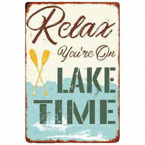 CIFbuy Plaque décorative vintage rustique en aluminium 8x12 pouces TikTok pour service de retrait Temu - Product Image 1