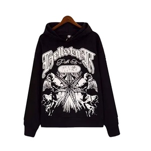 เสื้อสเวตเตอร์ขนแกะหนา500พิมพ์ลายกราฟิกตัดและเย็บตามสั่งเครื่องแต่งกายแนวสตรีท - Product Image 3