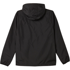 Chaqueta Cortavientos Negra con Capucha para Hombre, Corte Regular, Cierre de Cremallera, Estilo Casual para Primavera, Exterior de Poliéster con Acabado Impermeable - Product Image 1