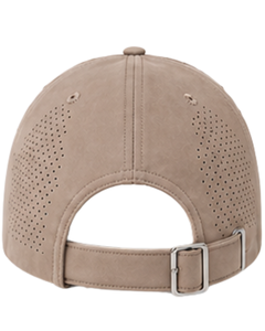 Casquette de baseball sportive respirante marron taupe avec sangle réglable, légère, séchage rapide, pour course en extérieur, gym, usage décontracté, qualité supérieure - Product Image 3