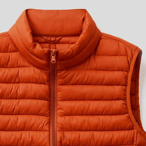 2025 Premium Design Sleeveless Winter Puffy Canvas <b>Jacket</b> Men OEM Classic Work High Quality Stand Collar Men Puffer <b>Jacket</b> - Product Image 1