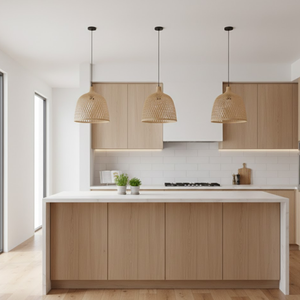 Lámpara de Techo de Bambú Tejida a Mano, Estilo Tropical Moderno, Lámpara Colgante de Ratán para Comedor, Dormitorio, Proyectos Hoteleros - Product Image 4