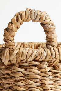 Natural Set Of 3 Seagrass <b>Basket</b> Set Functional <b>Storage</b> <b>Basket</b> For Laundry, Blanket And Home Organization - Product Image 4