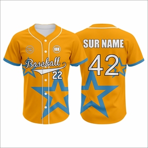 ชุดเสื้อเบสบอลคุณภาพสูงสั่งทำพิเศษ ระบายอากาศได้ดี น้ำหนักเบา ผลิตด้วยเทคนิค Sublimation สำหรับทีมกีฬา รับผลิตแบบ OEM จำนวนมาก - Product Image 6